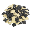 Sealey CTM3030B 30 x 30mm Black Self-Adhesive Cable Tie Mounts - Pack of 100