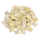 Sealey CTM3030W 30 x 30mm White Self-Adhesive Cable Tie Mounts - Pack of 100