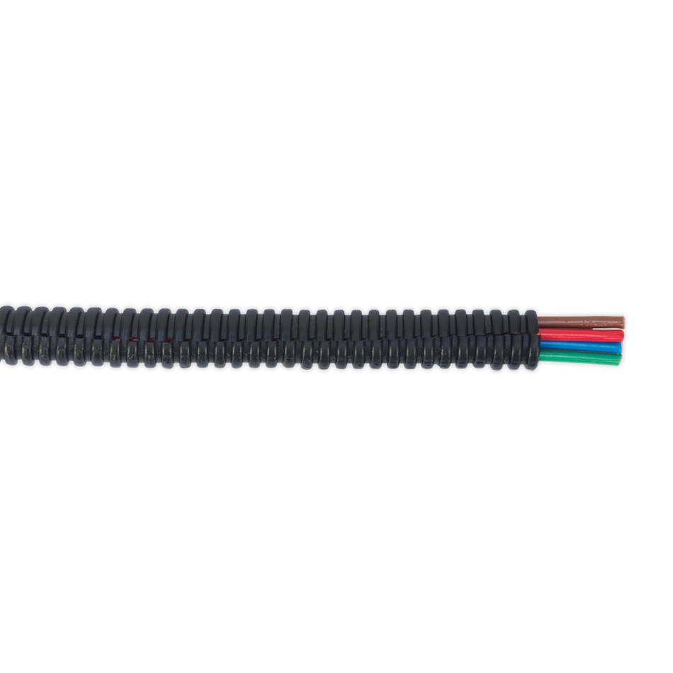 Sealey CTS07100 100m 7-10mm Split Convoluted Cable Sleeving