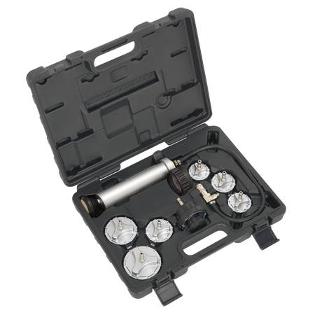 Sealey CV0011 7pc Cooling System Pressure Test Kit - Commercial
