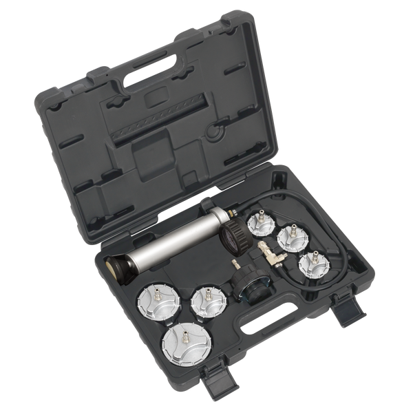 Sealey CV0011 7pc Cooling System Pressure Test Kit - Commercial