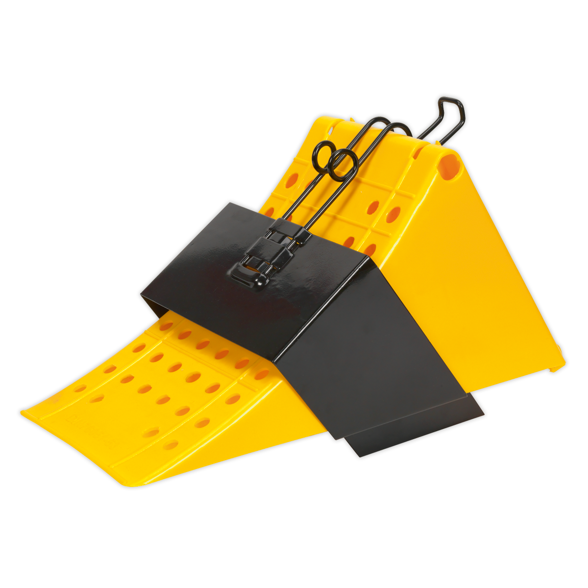 Sealey CV127 Wheel Chock with Bracket - Commercial