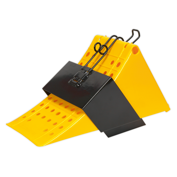 Sealey CV127 Wheel Chock with Bracket - Commercial