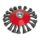 Sealey CWB115 115mm Conical Wire Brush M14 x 2mm