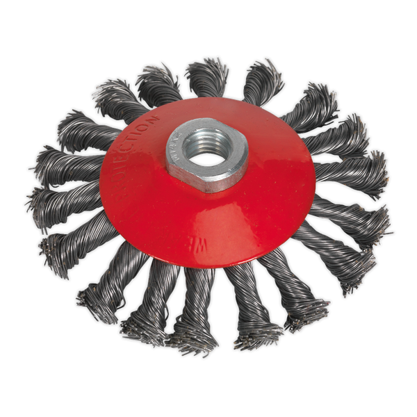 Sealey CWB115 115mm Conical Wire Brush M14 x 2mm
