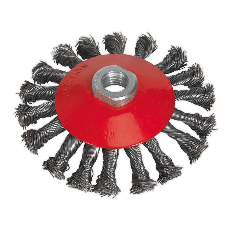 Sealey CWB115 115mm Conical Wire Brush M14 x 2mm