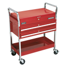 Sealey CX1042D 2-Level Heavy-Duty Trolley with Lockable Top & 2 Drawers