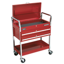 Sealey CX1042D 2-Level Heavy-Duty Trolley with Lockable Top & 2 Drawers