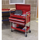 Sealey CX1042D 2-Level Heavy-Duty Trolley with Lockable Top & 2 Drawers