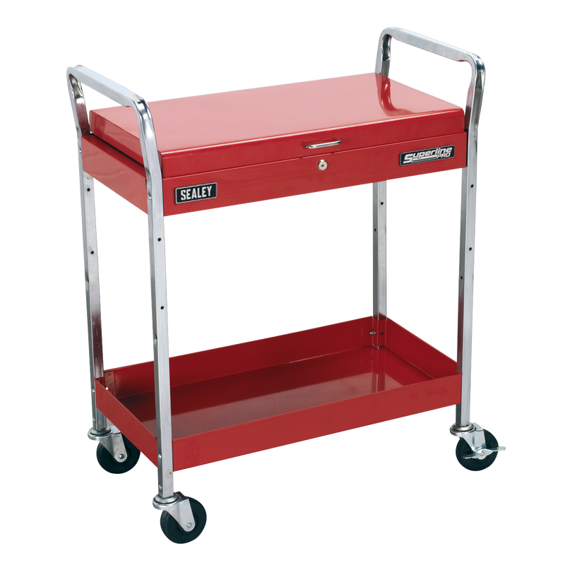 Sealey CX104 2-Level Heavy-Duty Trolley with Lockable Top