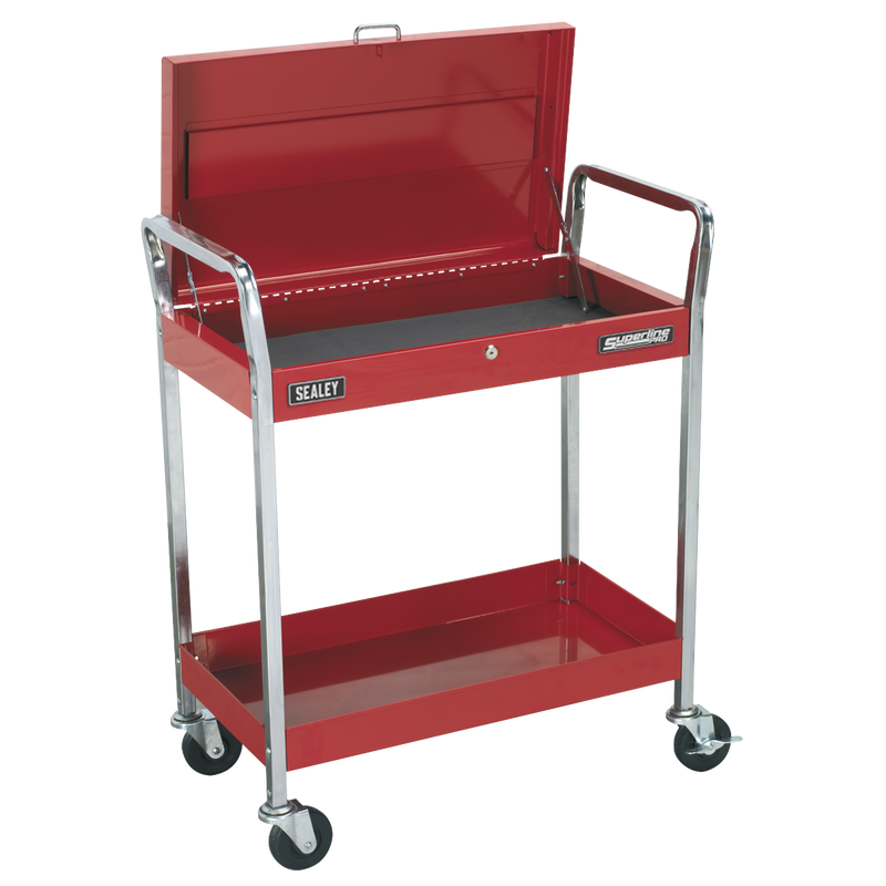 Sealey CX104 2-Level Heavy-Duty Trolley with Lockable Top