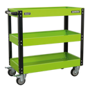 Sealey CX110HV 3-Level Heavy-Duty Workshop Trolley - Hi-Vis Green