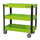 Sealey CX110HV 3-Level Heavy-Duty Workshop Trolley - Hi-Vis Green