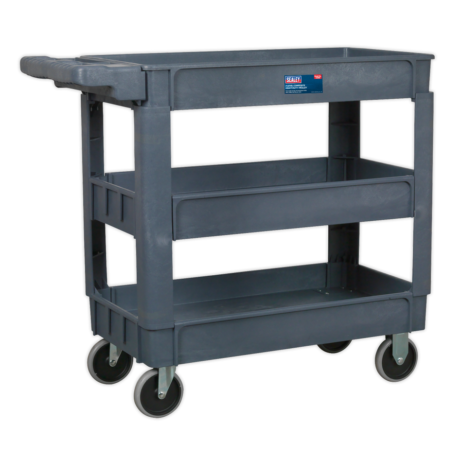 Sealey CX203 3-Level Composite Heavy-Duty Trolley