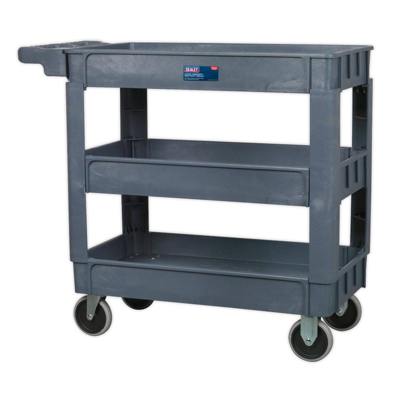 Sealey CX203 3-Level Composite Heavy-Duty Trolley