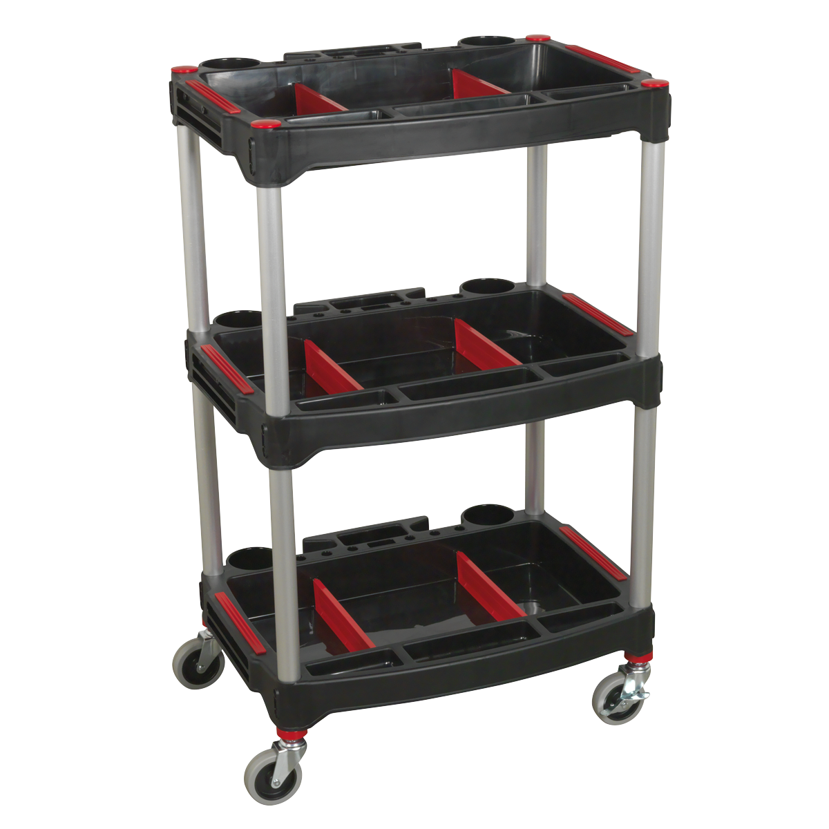 Sealey CX313 3-Level Composite Workshop Trolley with Parts Storage