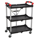 Sealey CX314 3-Level Folding Workshop Trolley