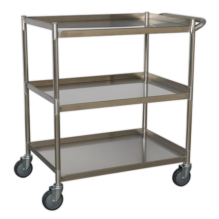 Sealey CX410SS 3-Level Stainless Steel Workshop Trolley