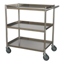 Sealey CX410SS 3-Level Stainless Steel Workshop Trolley