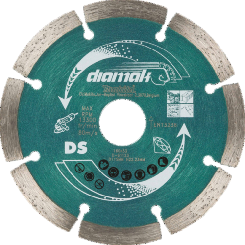 Makita D-61123 SEG Diamond Cutting Disc 115mm Concrete Stone Cutter