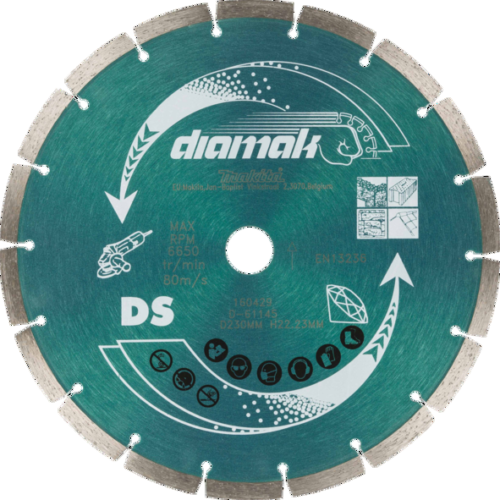 Makita D-61145 SEG Diamond Wheel Segmented Cutting Disc 230mm 9in Blade