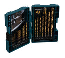 Makita D-67527 HSS Tin Metal Drill Bit Set 19pc 1.5-10mm