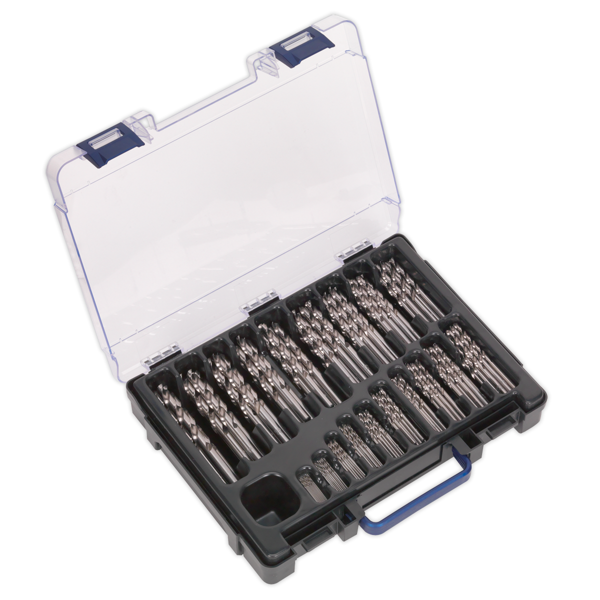 Sealey DBS170FG 170pc HSS Fully Ground Drill Bit Assortment 1-10mm
