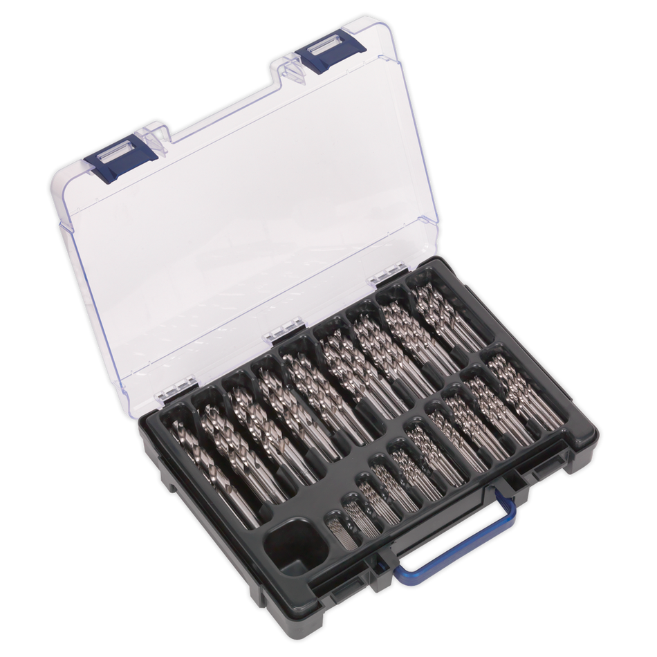 Sealey DBS170FG 170pc HSS Fully Ground Drill Bit Assortment 1-10mm