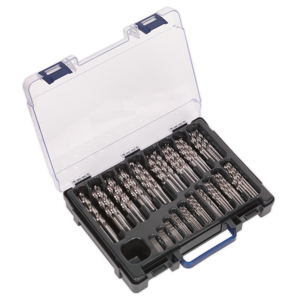 Sealey DBS170FG 170pc HSS Fully Ground Drill Bit Assortment 1-10mm