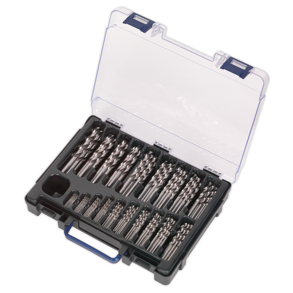 Sealey DBS170FG 170pc HSS Fully Ground Drill Bit Assortment 1-10mm