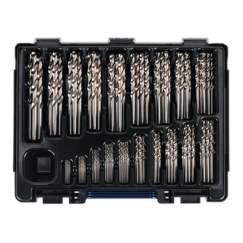 Sealey DBS170FG 170pc HSS Fully Ground Drill Bit Assortment 1-10mm