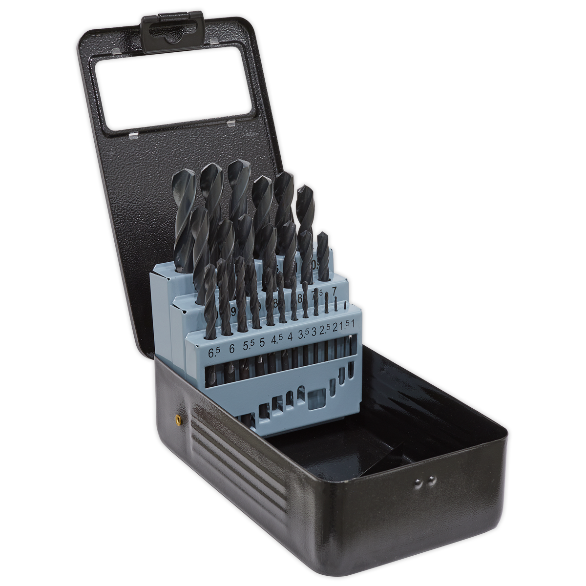 Sealey DBS25RF 25pc HSS Roll Forged Drill Bit Set 1-13mm
