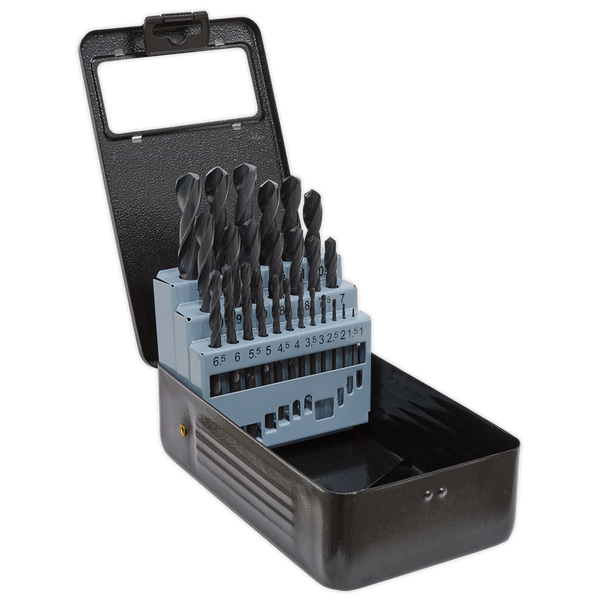 Sealey DBS25RF 25pc HSS Roll Forged Drill Bit Set 1-13mm