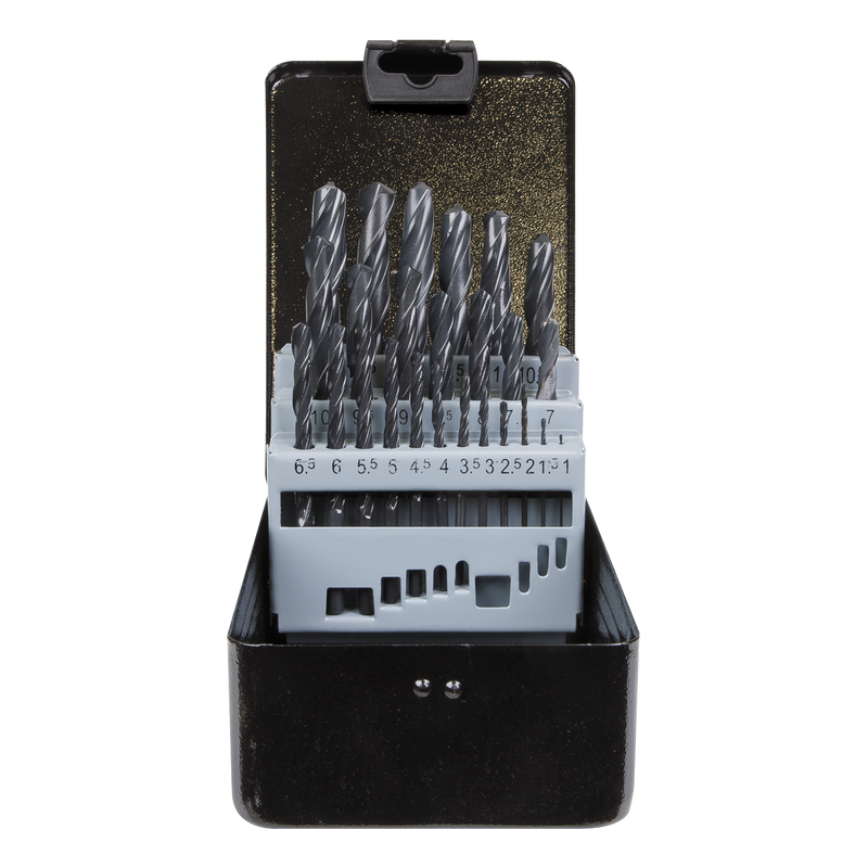 Sealey DBS25RF 25pc HSS Roll Forged Drill Bit Set 1-13mm
