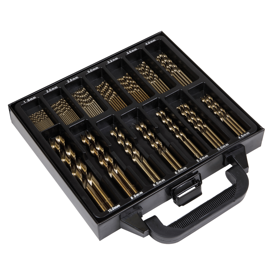 Sealey DBS99CB 99pc HSS Cobalt Fully Ground Drill Bit Set
