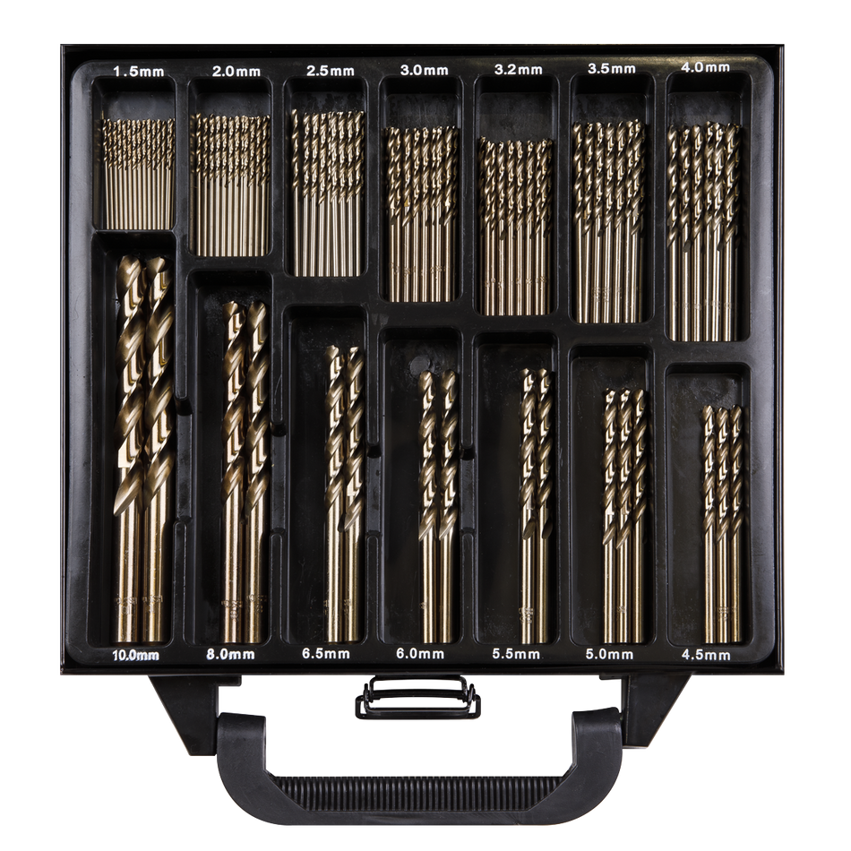 Sealey DBS99CB 99pc HSS Cobalt Fully Ground Drill Bit Set