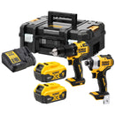 DeWalt DCK2062P2T Hammer Drill Driver & Impact Driver Kit with 2x DCB184 Batteries & Charger