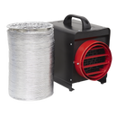 Sealey DEH2001 2kW Industrial Fan Heater with Ducting