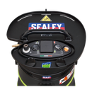 Sealey DFS35M 35L Dust-Free Wet & Dry Industrial Vacuum Cleaner Plastic Drum M Class Filtration Self-Clean