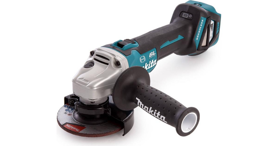 Makita DGA463STJ 18v Cordless Brushless 115mm Angle Grinder Kit 2x BL1850B Batteries & Charger