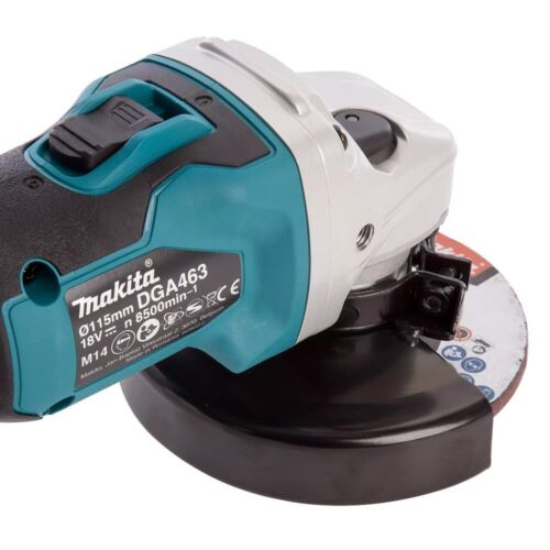 Makita DGA463STJ 18v Cordless Brushless 115mm Angle Grinder Kit 2x BL1