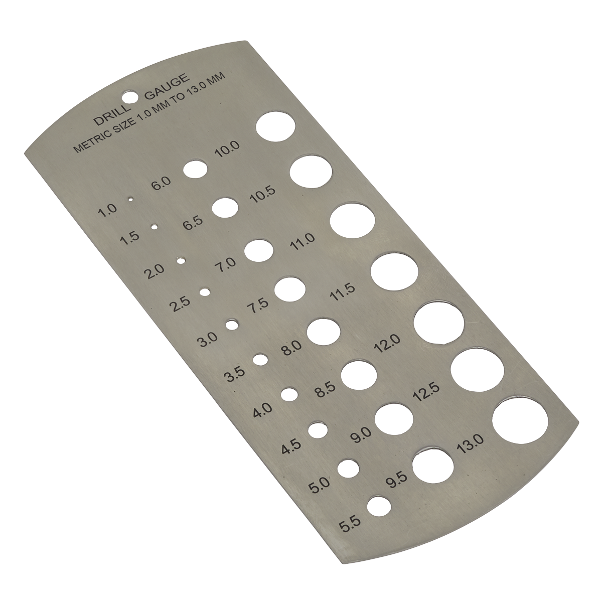 Sealey DGM1 1-13mm Drill Gauge - Metric