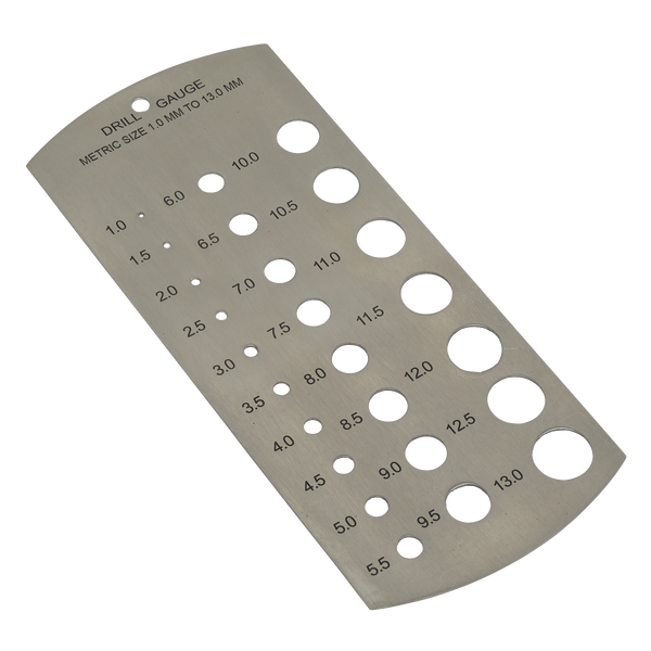 Sealey DGM1 1-13mm Drill Gauge - Metric