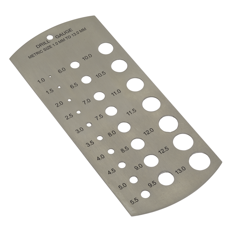 Sealey DGM1 1-13mm Drill Gauge - Metric