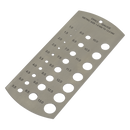 Sealey DGM1 1-13mm Drill Gauge - Metric