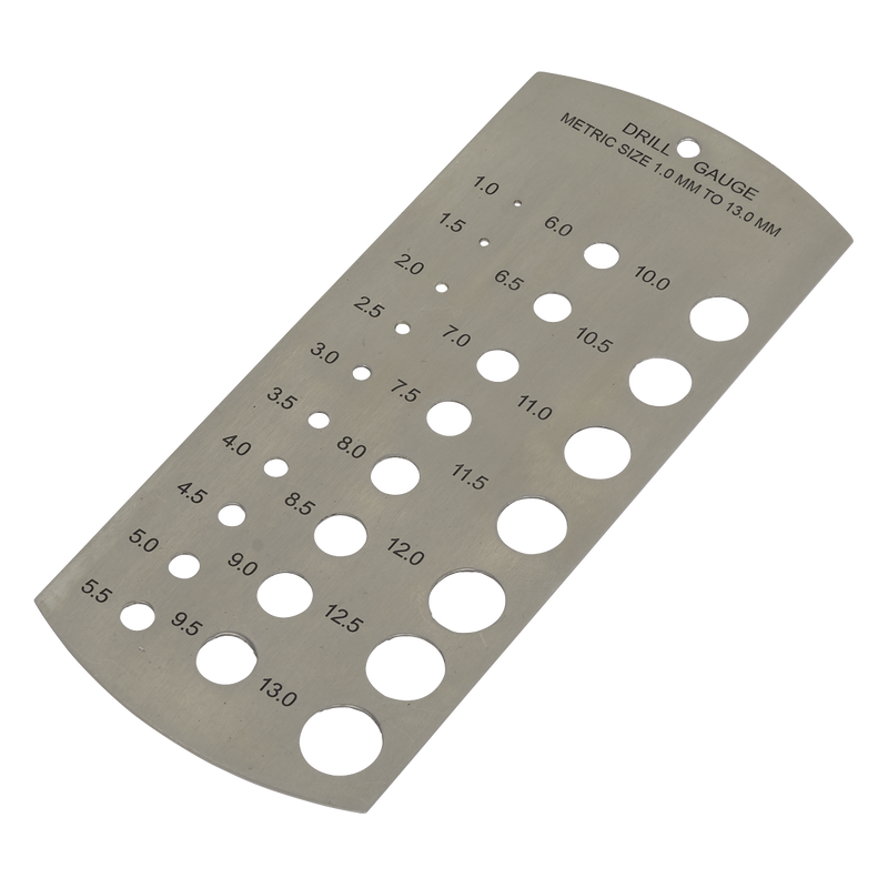 Sealey DGM1 1-13mm Drill Gauge - Metric