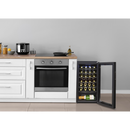 Baridi DH10  28 Bottle Wine Fridge with Digital Touchscreen Controls & LED Light, Black - DH10