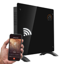 Baridi DH135 , Electric Glass Panel Heater, 1000W, Wi-Fi Enabled, Black - DH135