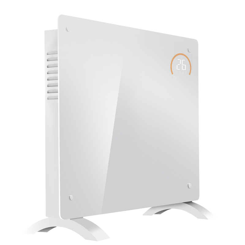 Baridi DH136 , Electric Glass Panel Heater, 1000W, Wi-Fi Enabled, White - DH136