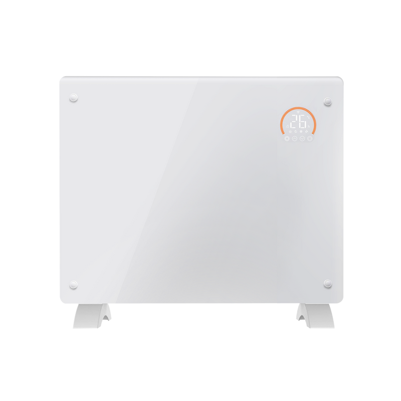 Baridi DH136 , Electric Glass Panel Heater, 1000W, Wi-Fi Enabled, White - DH136